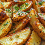 Baked Garlic Parmesan Potato Wedges