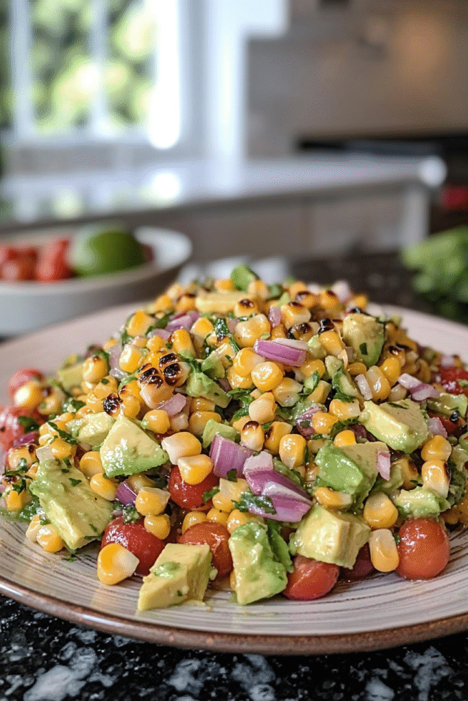 Charred Corn Avocado Salsa