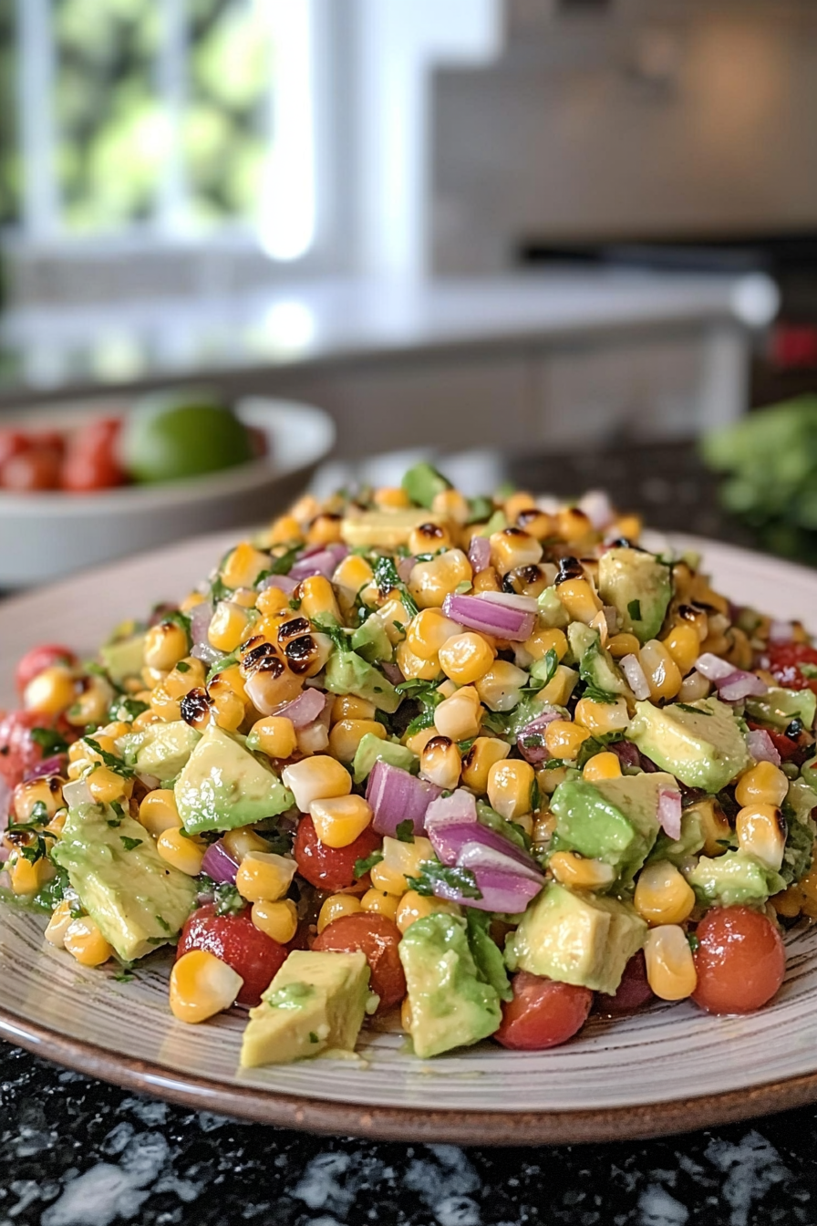 Charred Corn Avocado Salsa