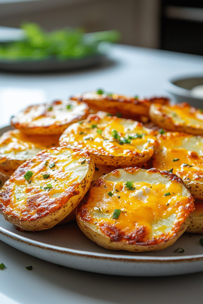 Cheesy Baked Russet Potato Slices