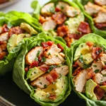 Chicken Bacon Avocado Lettuce Wraps