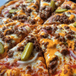 Giant Double Cheeseburger Pizza