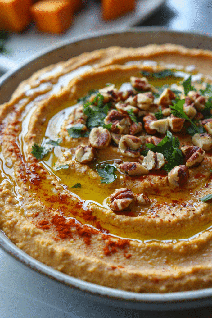Roasted Pumpkin and Walnut Hummus