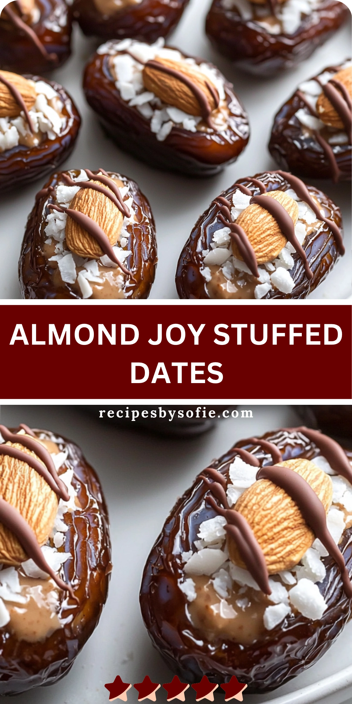 Almond Joy Stuffed Dates