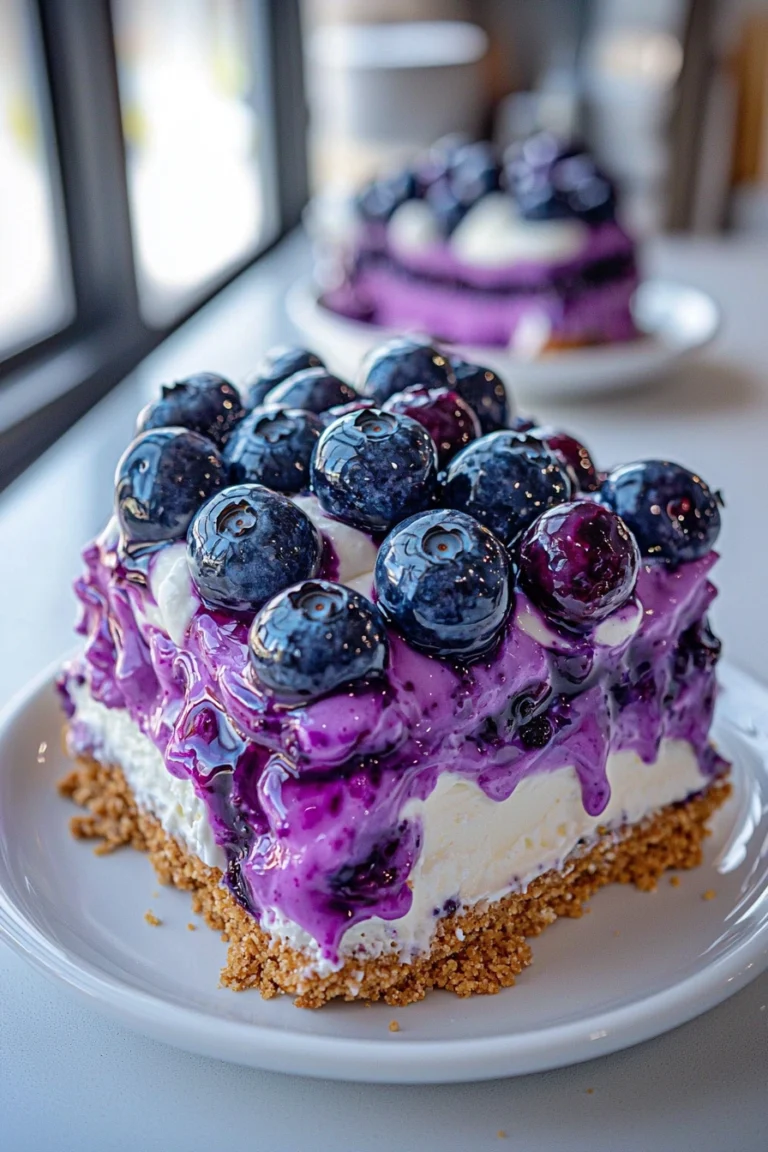 Blueberry Delight No-Bake Dessert