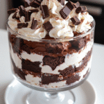 Chocolate Brownie Trifle with Whipped Cream