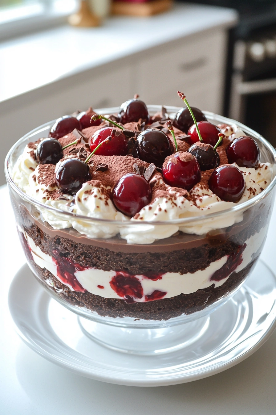 Chocolate Cherry Black Forest Trifle