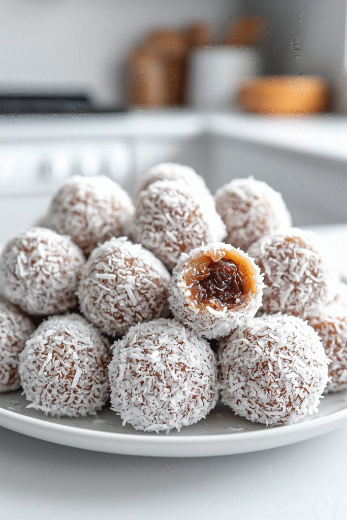 Coconut Cashew Date Rolls