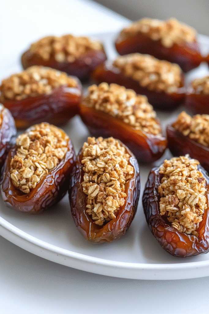 Crunchy Granola Stuffed Dates