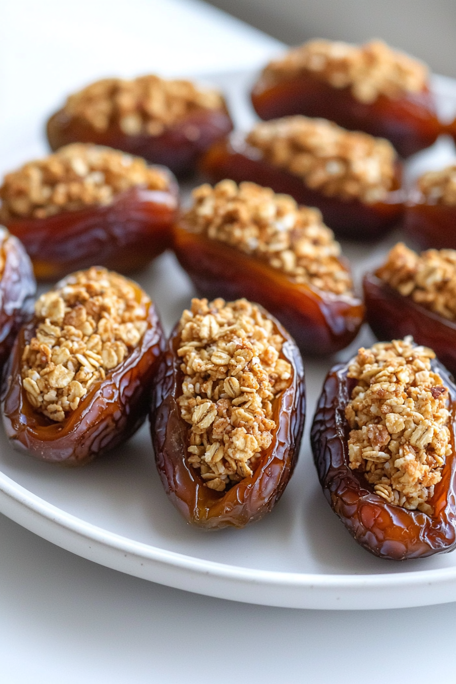 Crunchy Granola-Stuffed Dates