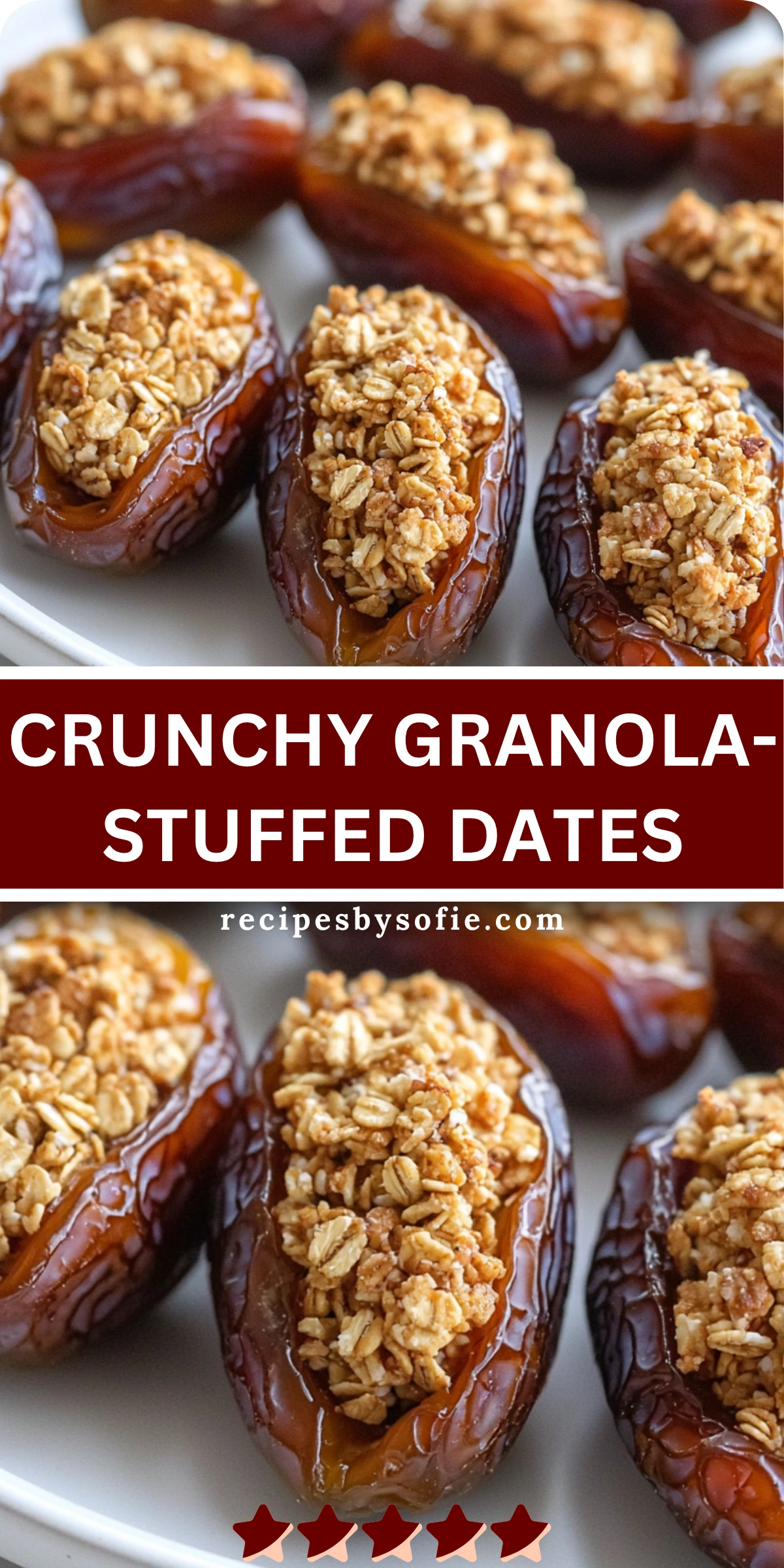 Crunchy Granola-Stuffed Dates