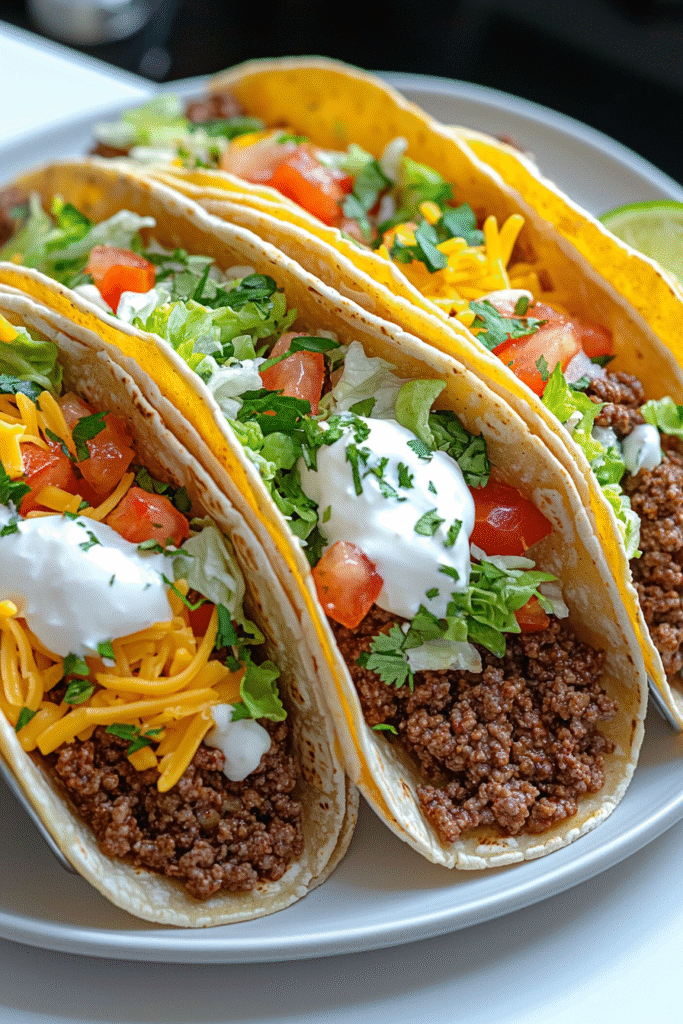 Juicy Ground Beef Taco
