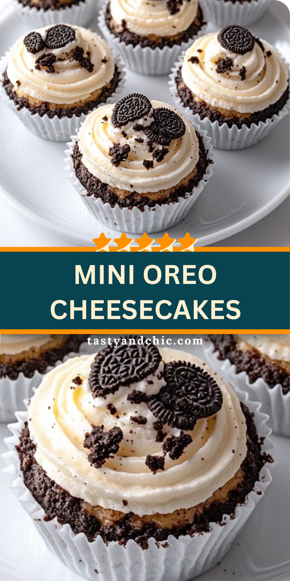 Mini Oreo Cheesecakes