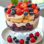 Mixed Berry Cheesecake Trifle