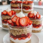 No-Bake Strawberry Cheesecake Jars