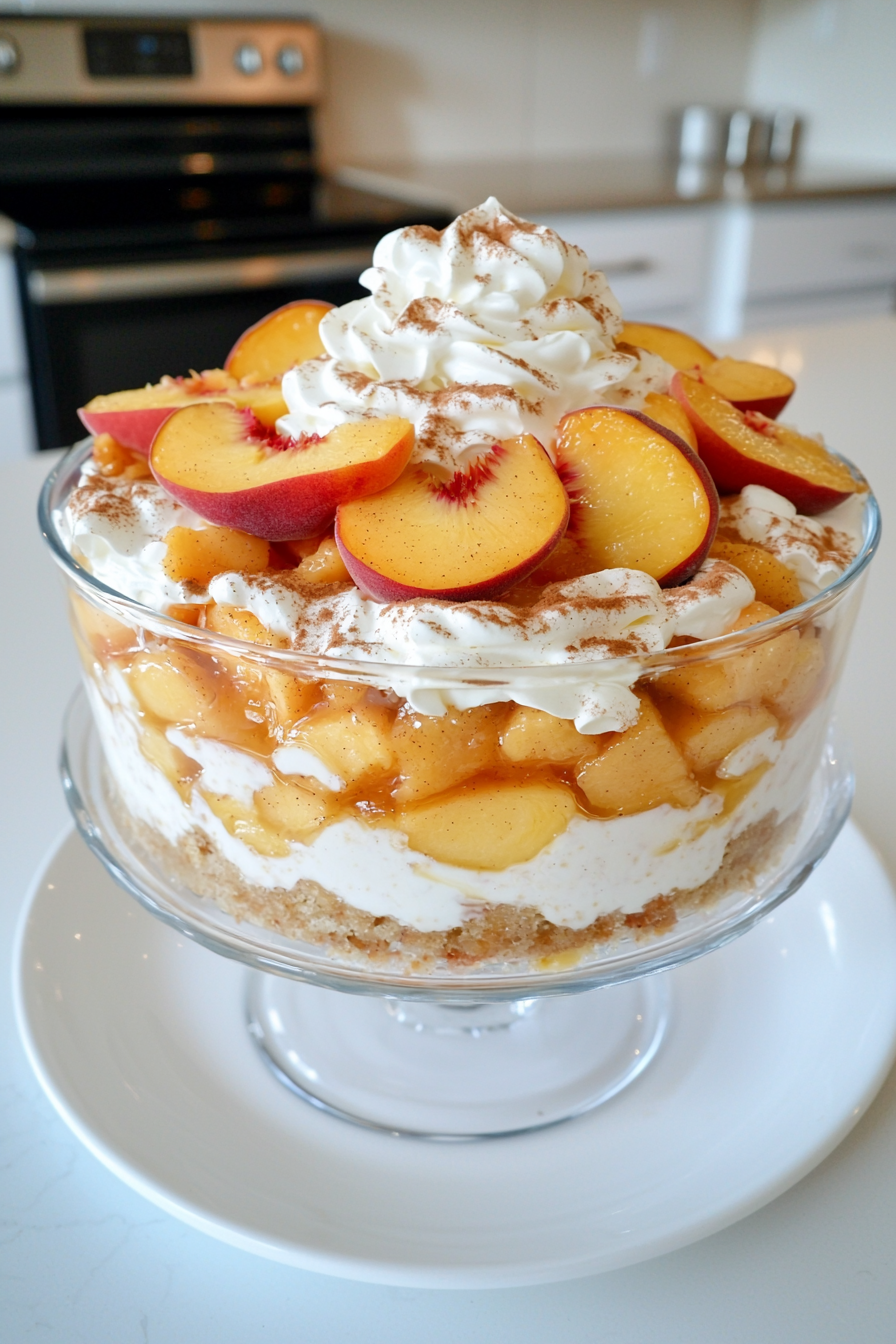 Peach Cobbler Trifle