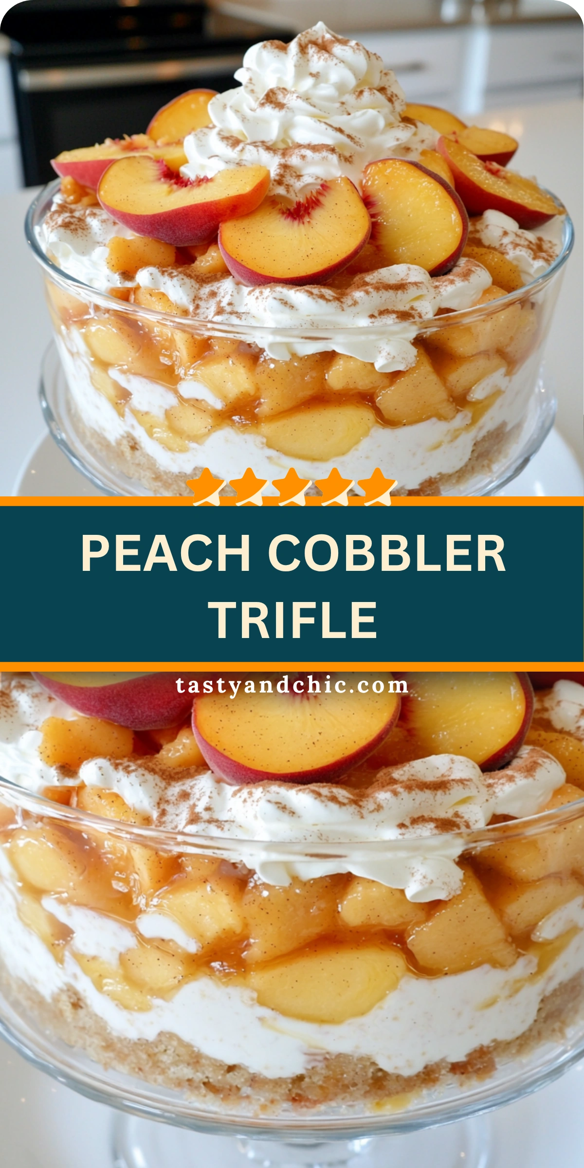 Peach Cobbler Trifle