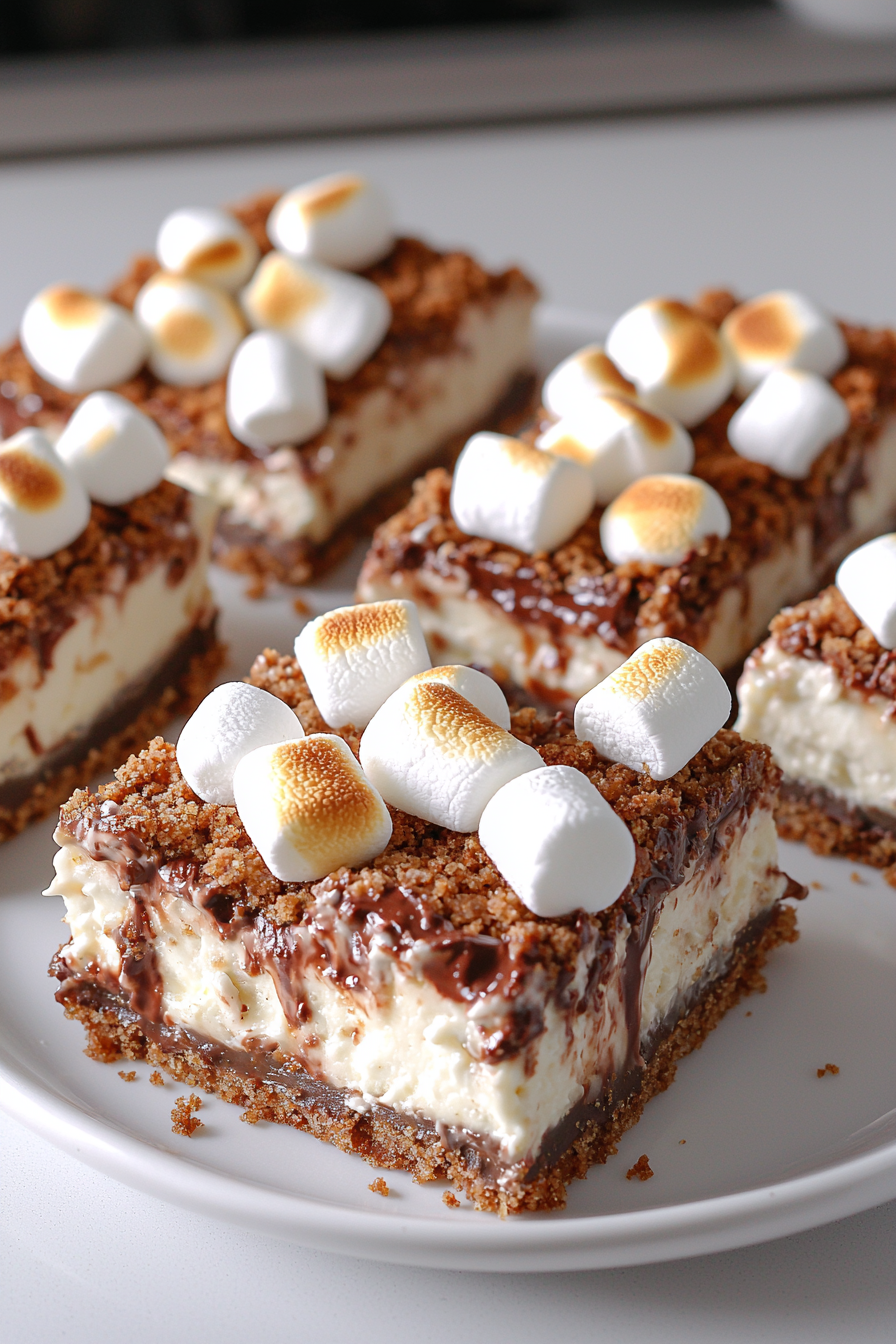 Smores Cheesecake Bars