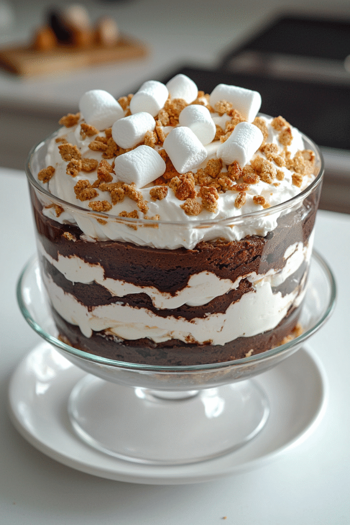 S'mores Trifle with Marshmallows