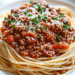 Spaghetti with Hearty Meat Sauce