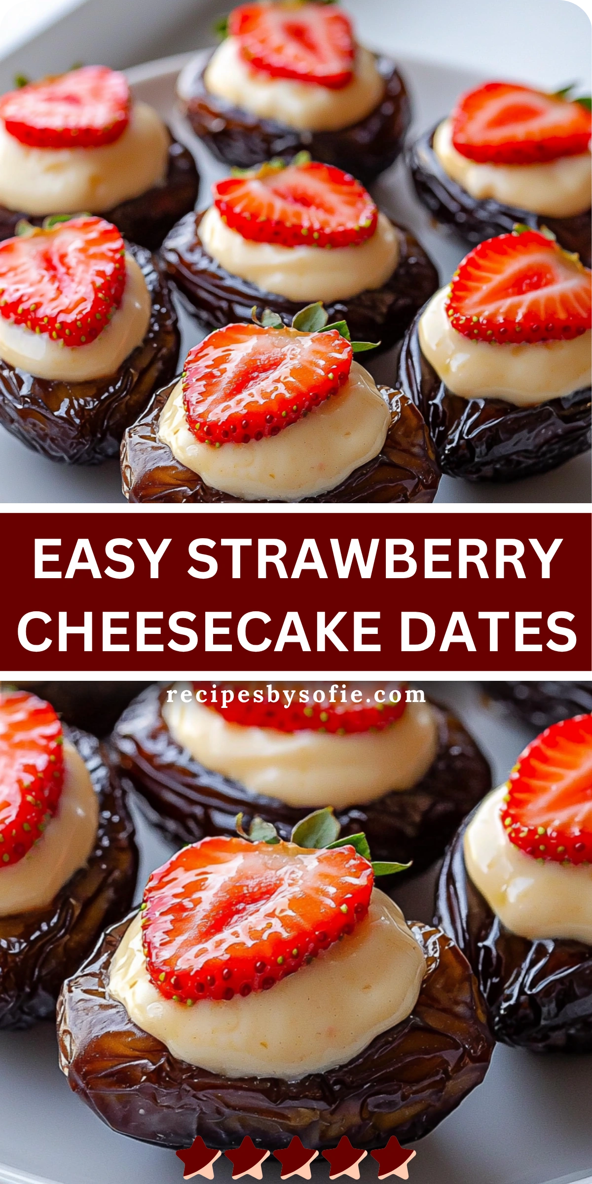 Strawberry Cheesecake Dates