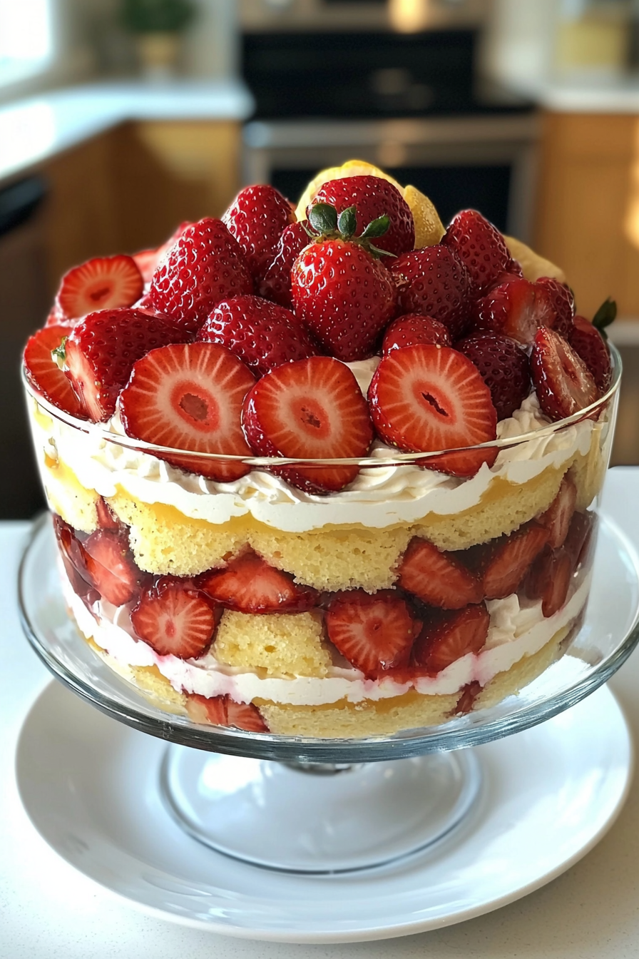 Strawberry Lemonade Trifle