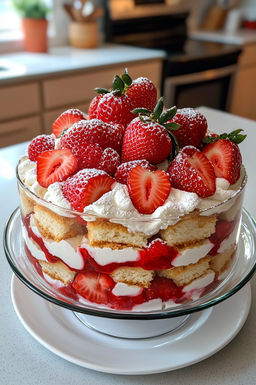 Strawberry Shortcake Trifle