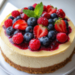 Triple Berry Cheesecake