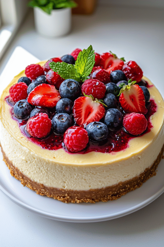 Triple Berry Cheesecake
