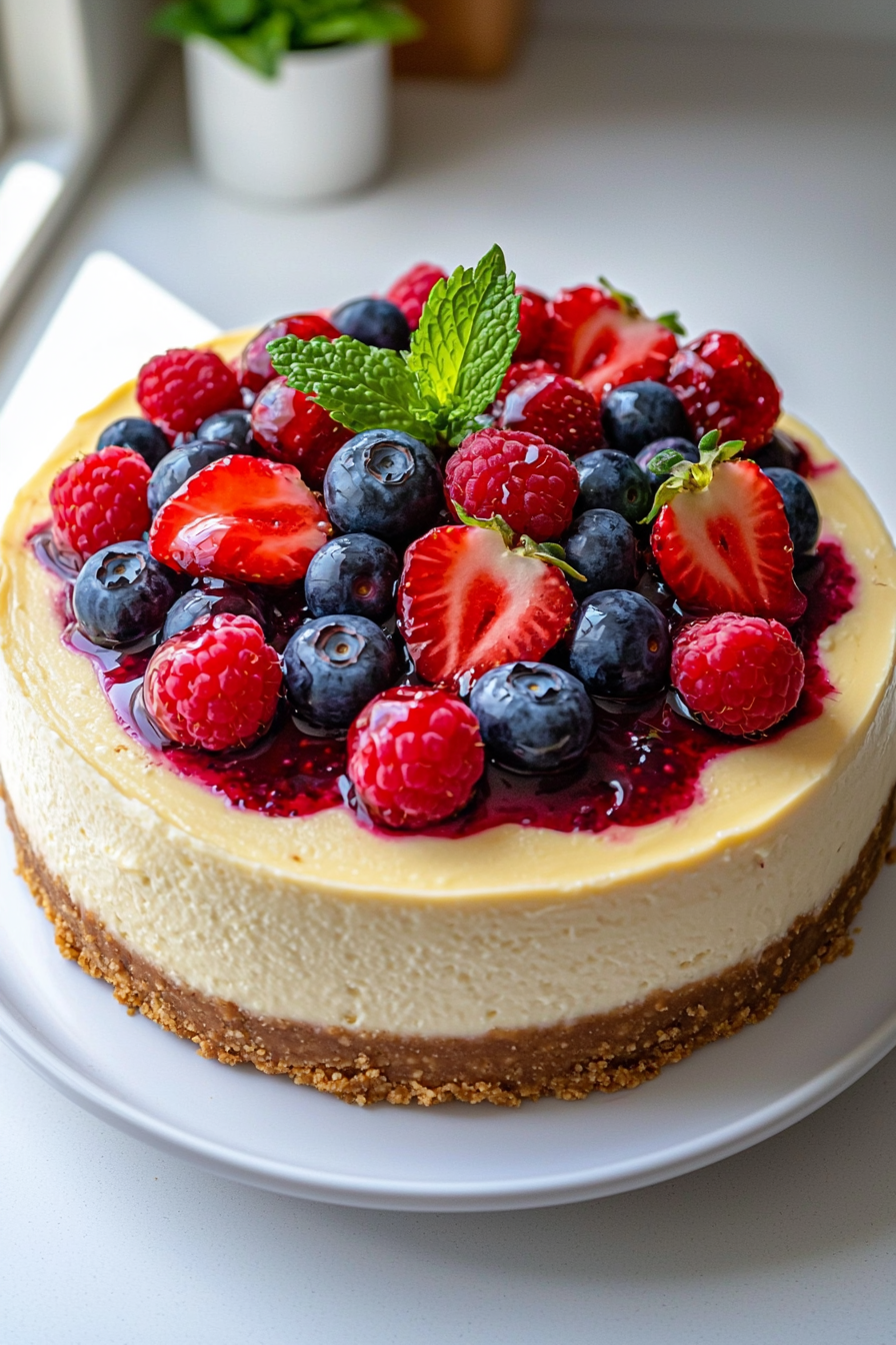 Triple Berry Cheesecake