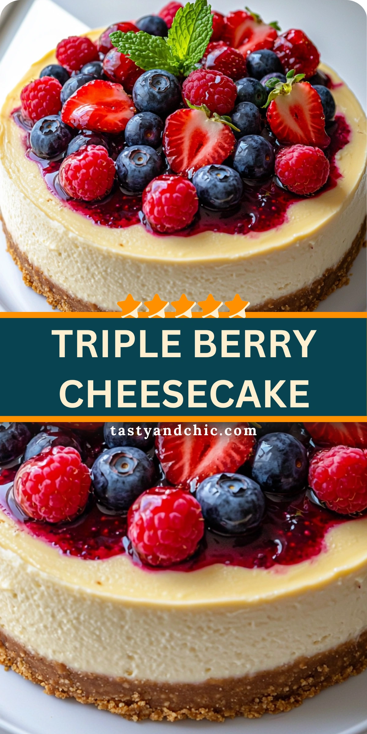 Triple Berry Cheesecake