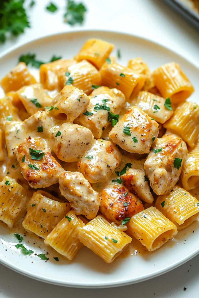Creamy Garlic Butter Chicken Pasta