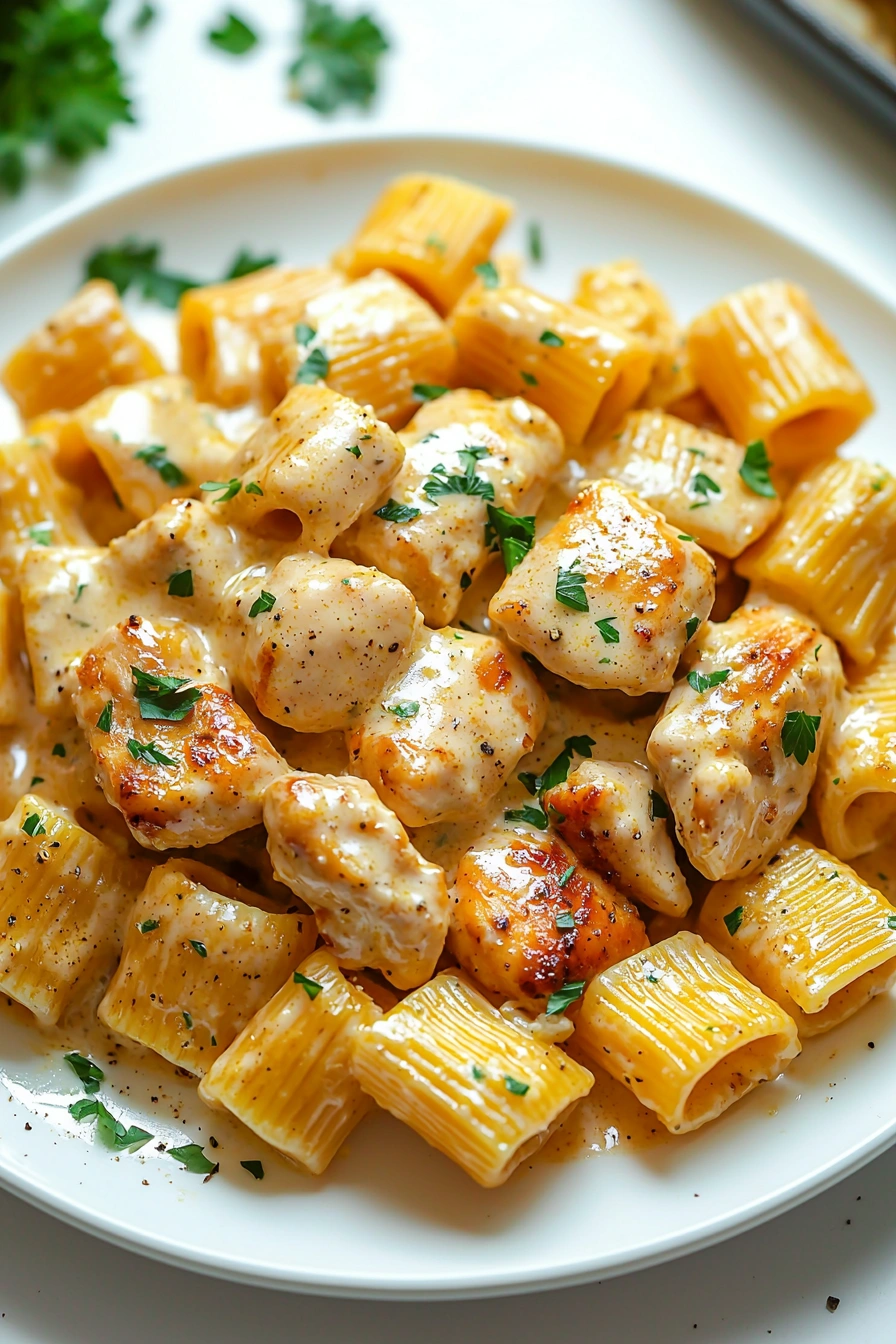 Creamy Garlic Butter Chicken Pasta