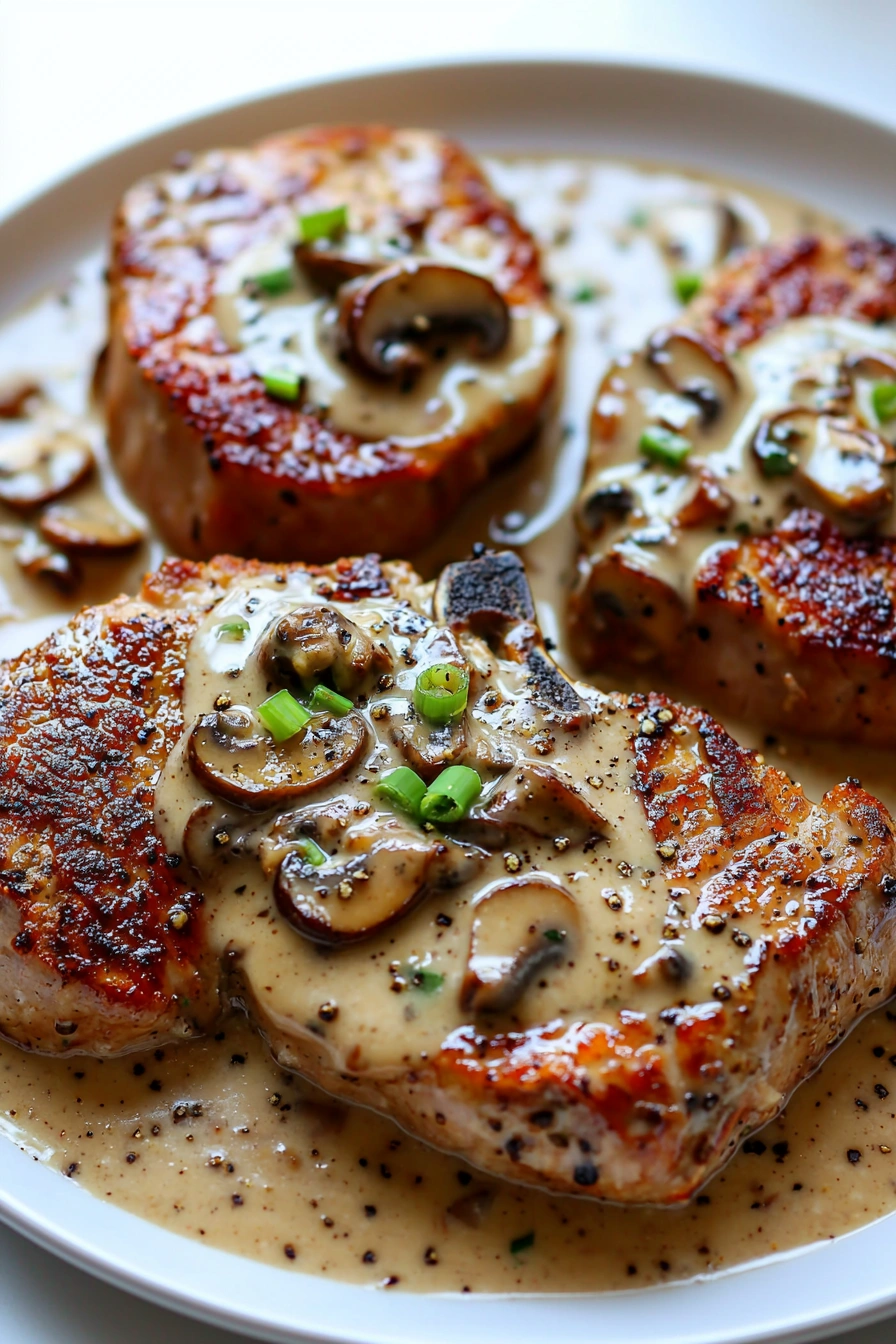 Creamy Mushroom Pork Chops