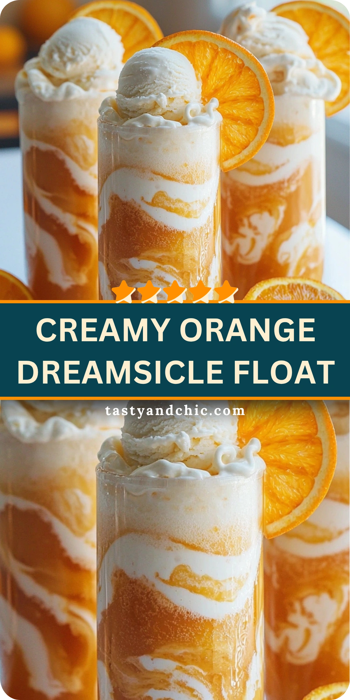 Creamy Orange Dreamsicle Float