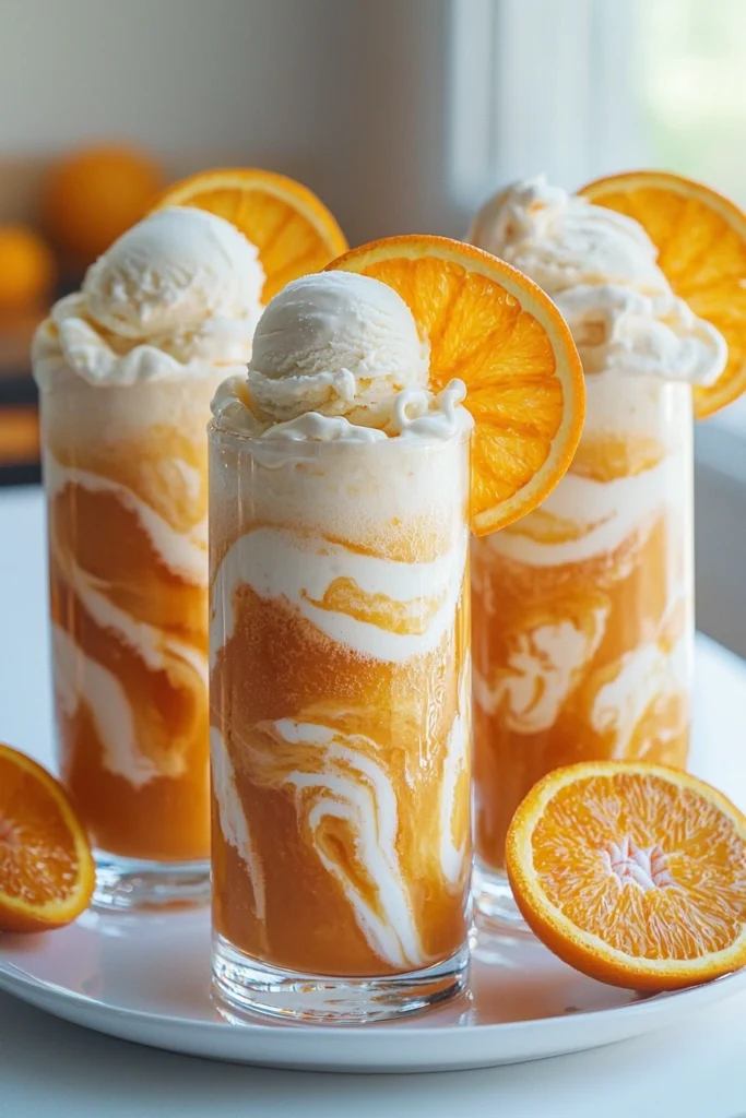 Creamy Orange Dreamsicle Float
