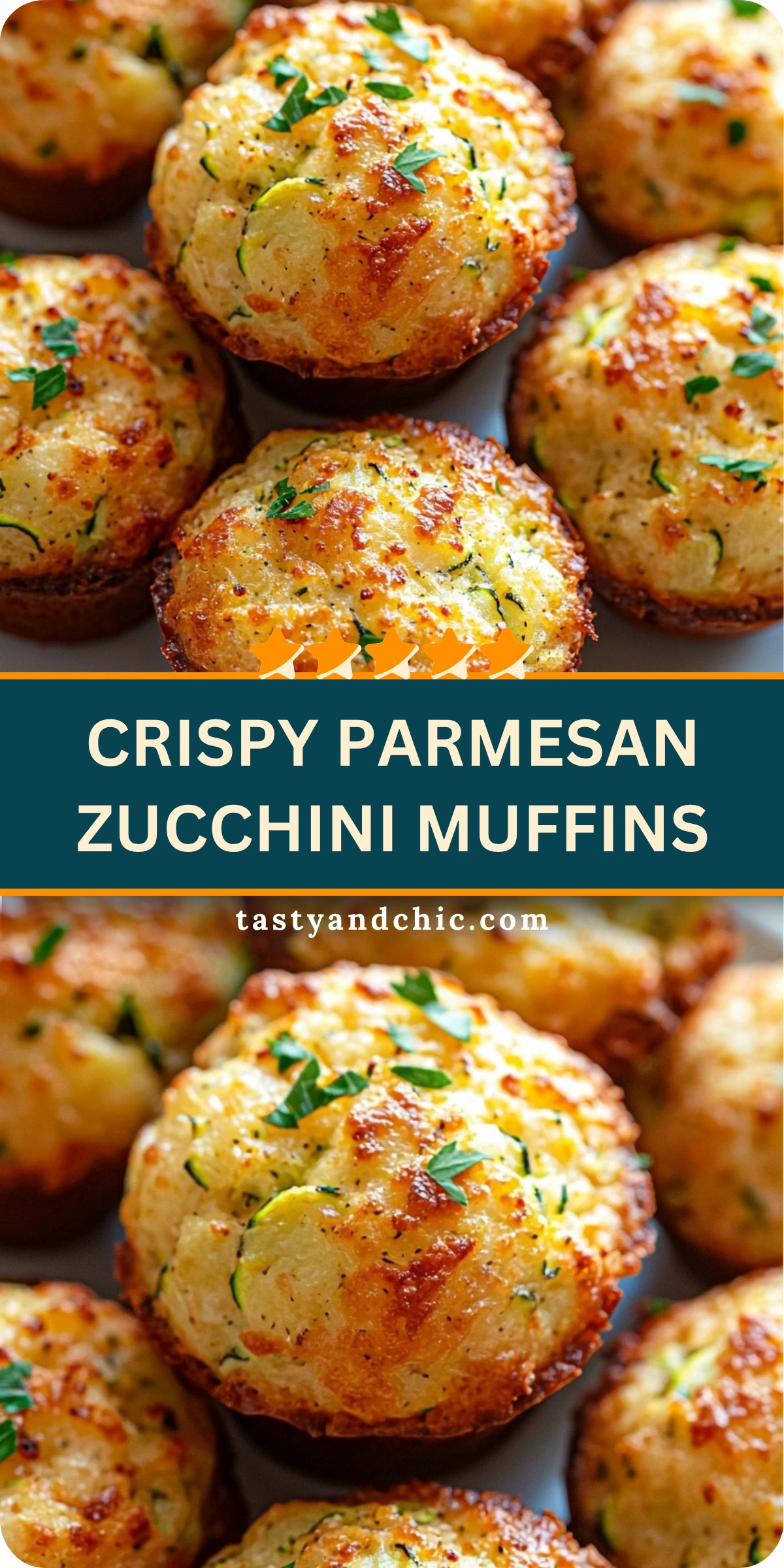 Crispy Parmesan Zucchini Muffins