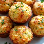 Crispy Parmesan Zucchini Muffins