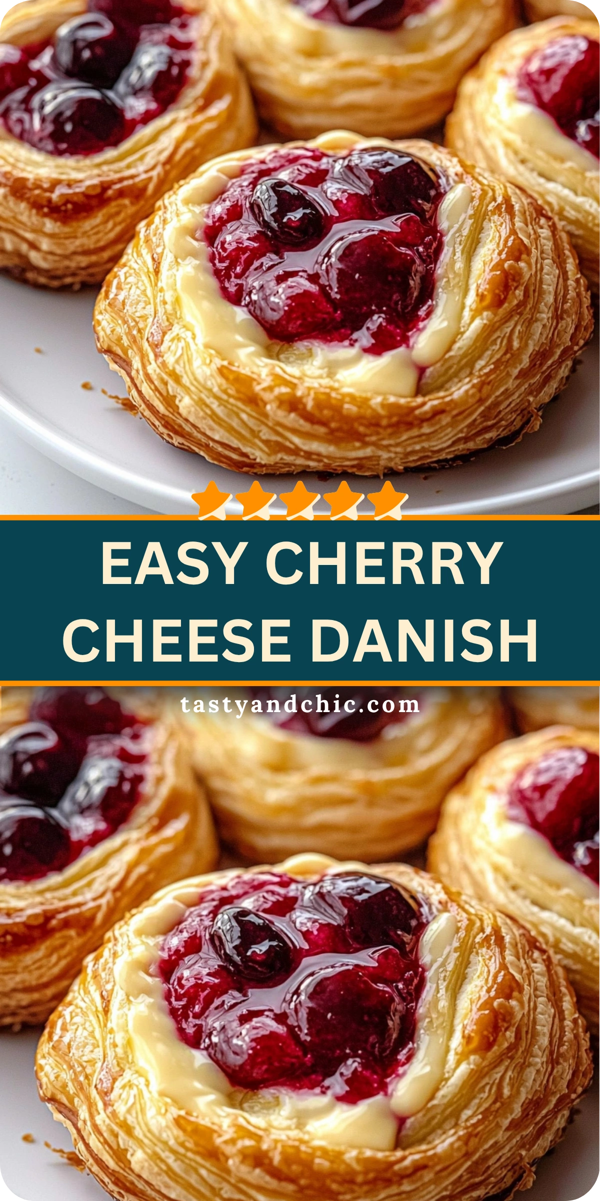 Easy Cherry Cheese Danish