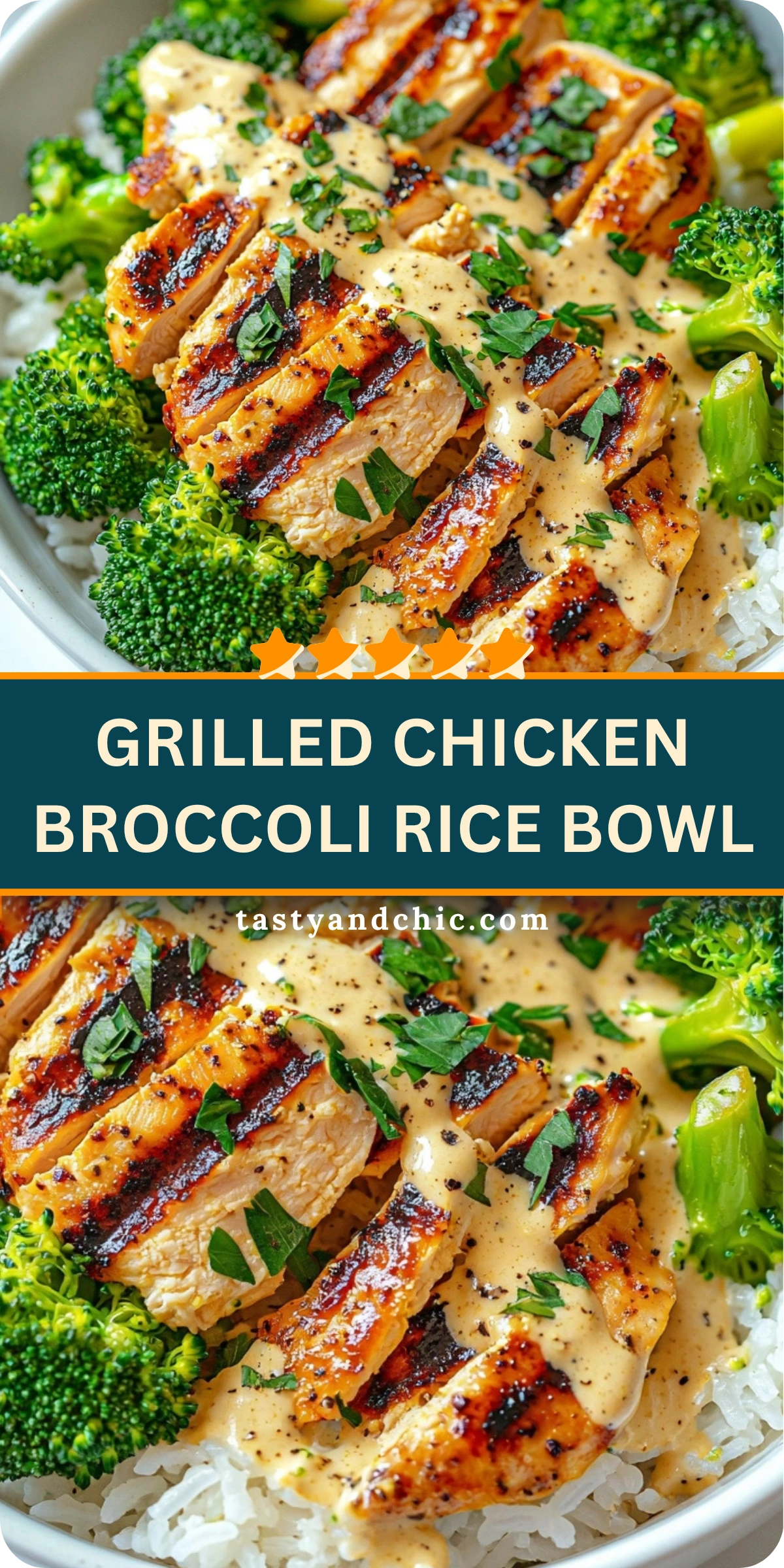 Grilled Chicken Broccoli Rice Bowl
