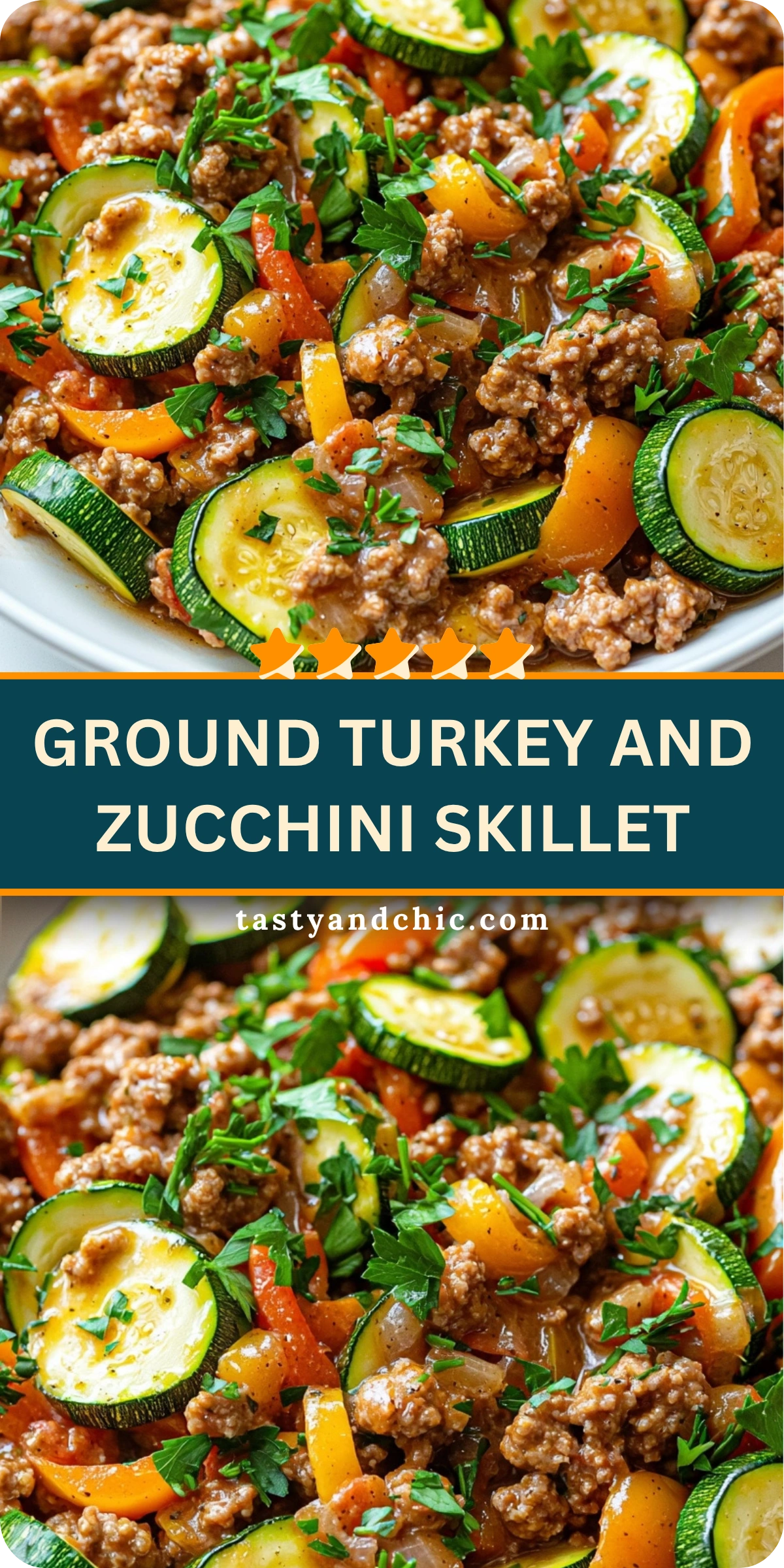 Ground Turkey and Zucchini Skillet