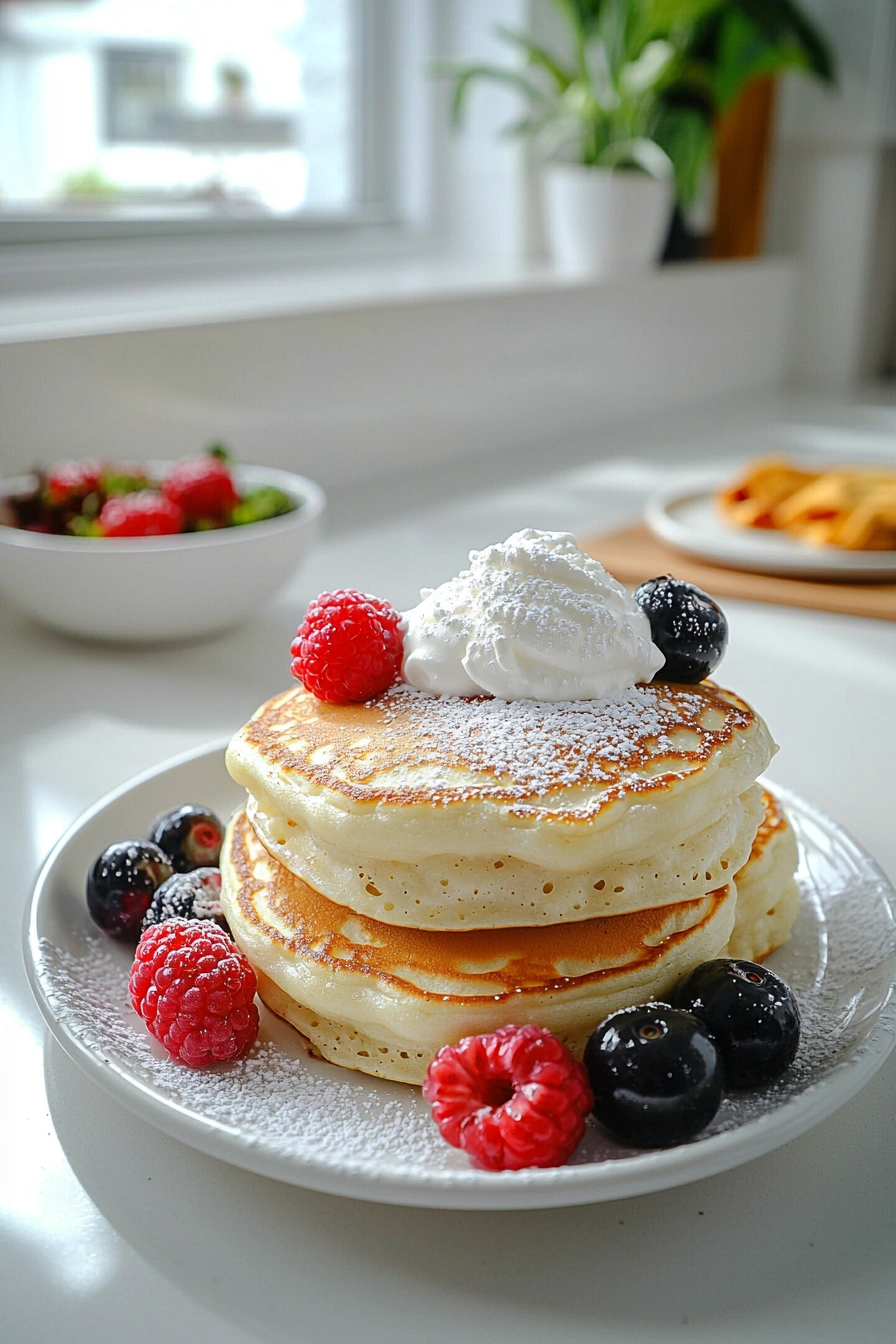 Japanese Fluffy Soufflé Pancakes