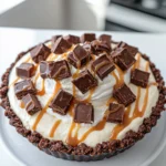No-Bake Snickers Pie