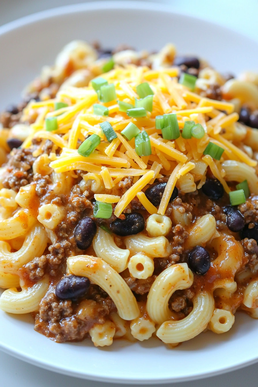Quick Chili Mac with Ground Beef