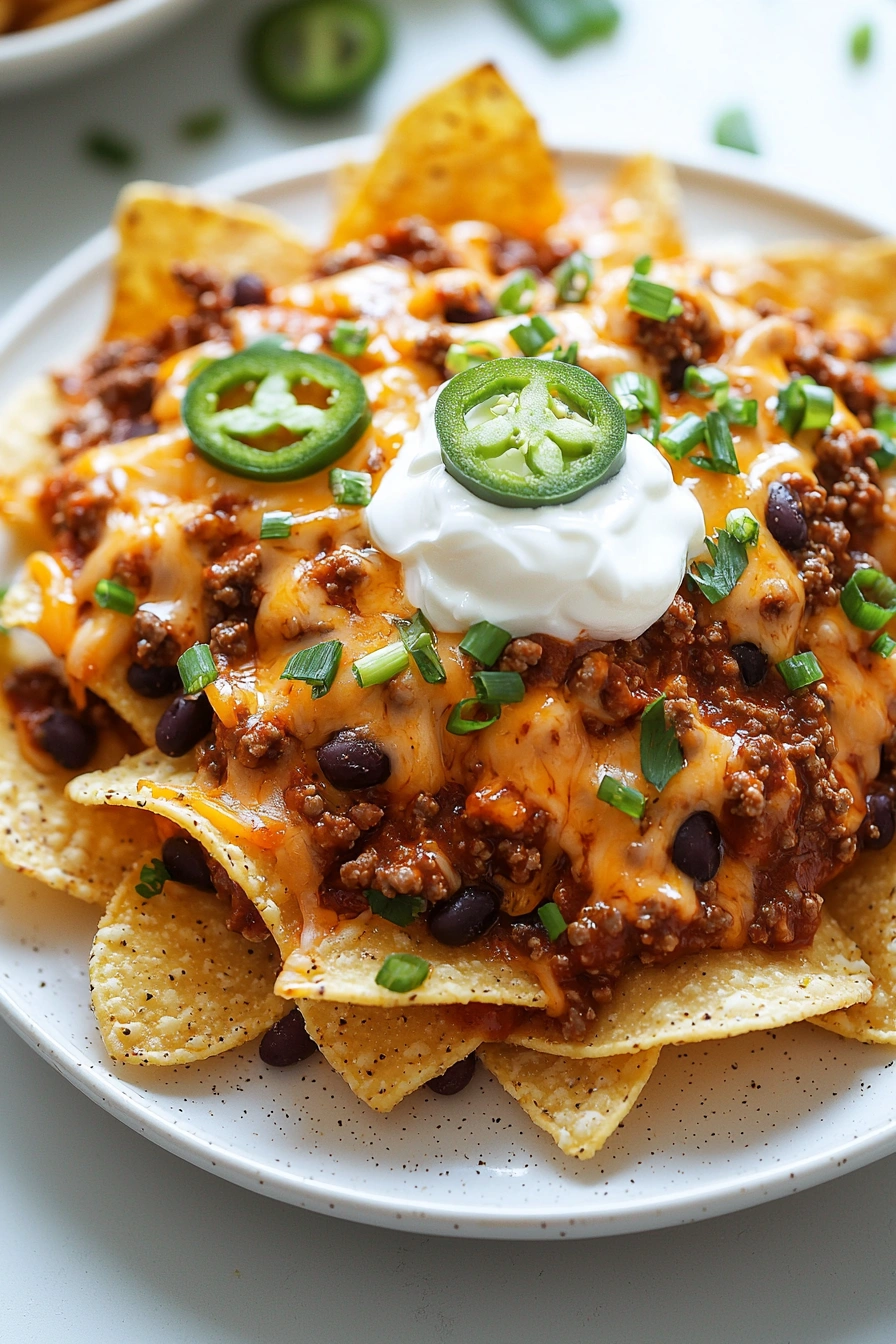 Quick Leftover Chili Nachos