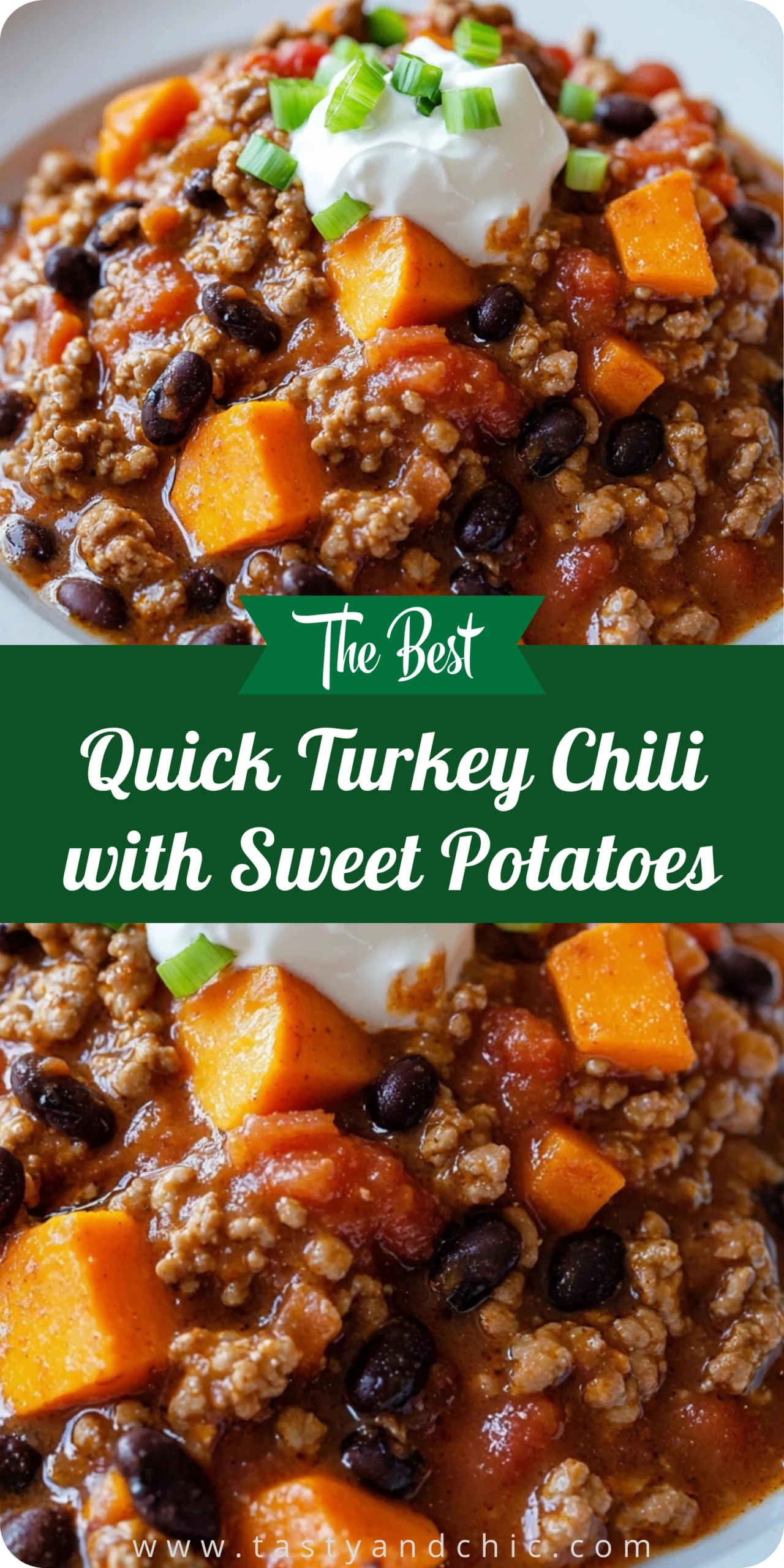 Quick Turkey Chili with Sweet Potatoes