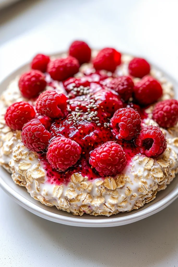 Raspberry Overnight Oats