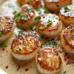 Seared Scallops with Sauce