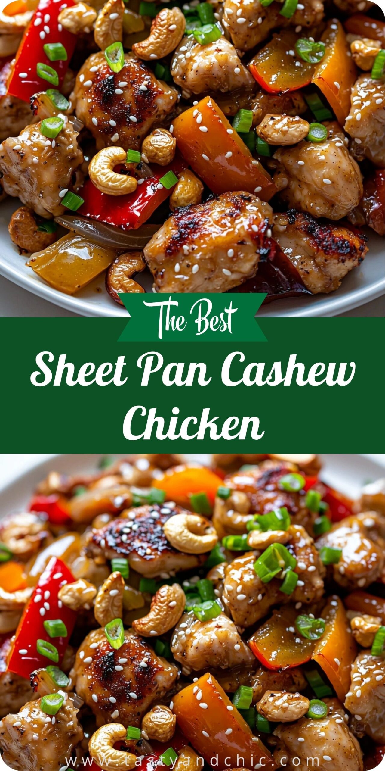 Sheet Pan Cashew Chicken