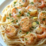 Shrimp Scampi Pasta Bake